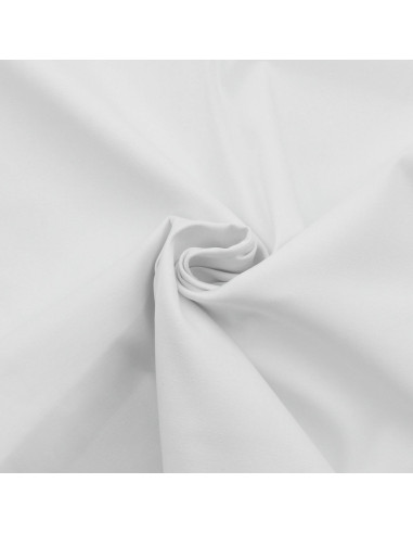 Tissu gabardine de coton stretch - Blanc