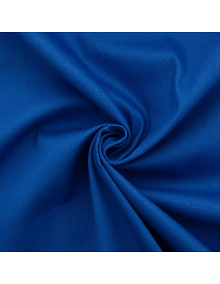 Tissu gabardine de coton stretch - Bleu