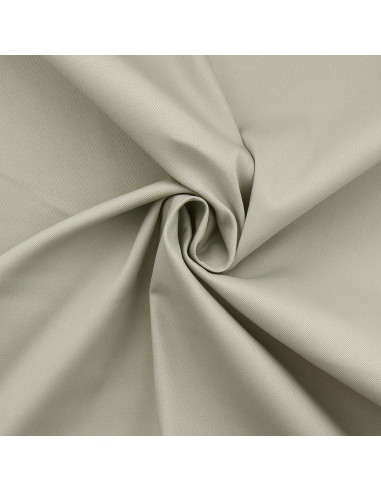 Tissu gabardine de coton stretch - Sable