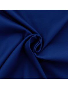 Tissu gabardine de coton stretch - Bleu foncé