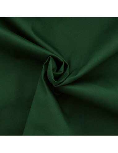 Tissu gabardine de coton stretch - Vert foncé
