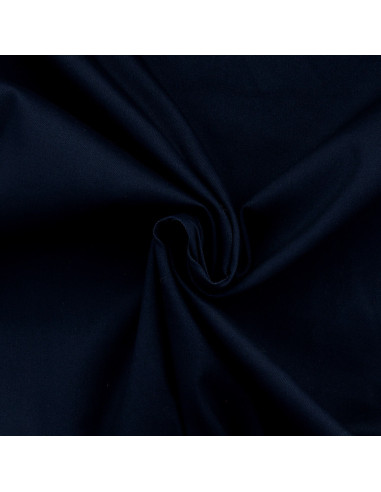 Tissu gabardine de coton stretch - Bleu marine