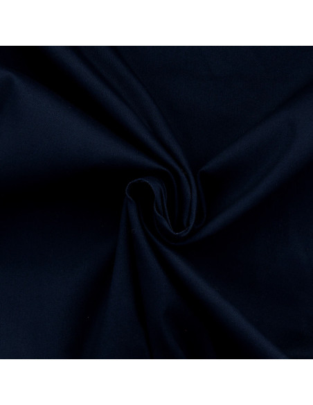 Tissu gabardine de coton stretch - Bleu marine
