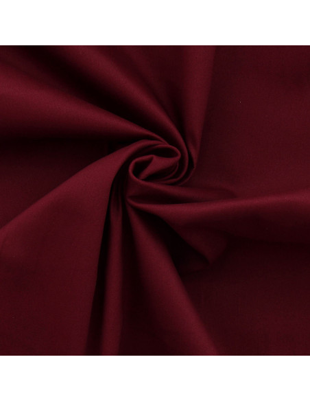 Tissu gabardine de coton stretch - Bordeaux