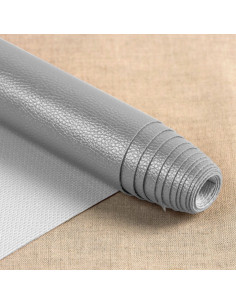 Coupon simili Karla Star 140 cm x 50 cm - Argent métallisé