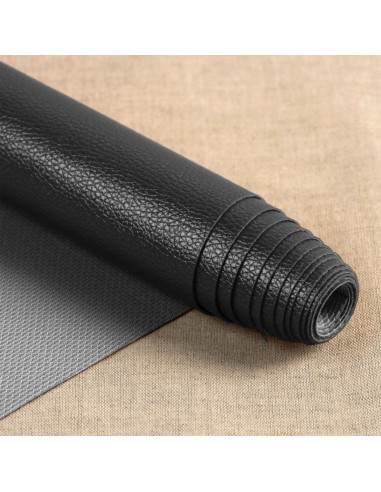 Coupon simili Karla Star 140 cm x 50 cm - Ardoise métallisé