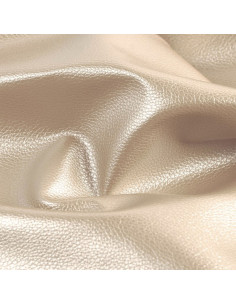 Coupon simili Karla Star 140 cm x 50 cm - Beige métallisé 2