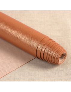 Coupon simili Karla Star 140 cm x 50 cm - Cuivre métallisé