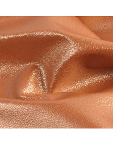 Coupon simili Karla Star 140 cm x 50 cm - Cuivre métallisé