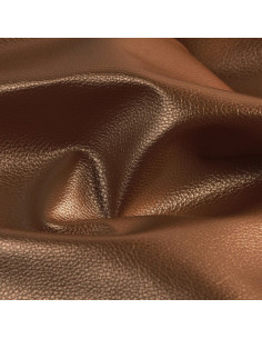 Coupon simili Karla Star 140 cm x 50 cm - Marron métallisé 2