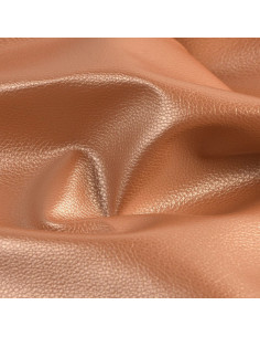 Coupon simili Karla Star 140 cm x 50 cm - Marron glacé métallisé 2