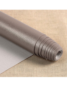 Coupon simili Karla Star 140 cm x 50 cm - Taupe métallisé