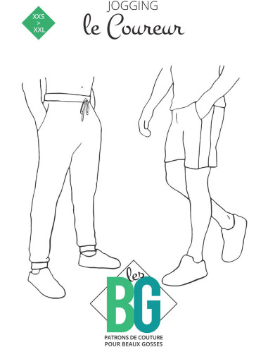 Patron de jogging et short pour homme Le Coureur - Les BG