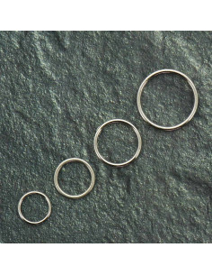 Anneau métal pour soutien gorge - Argent