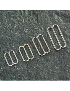 Régleur métal pour soutien gorge - Argent
