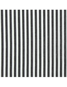 Tissu popeline de coton - Rayures larges - Gris foncé 2
