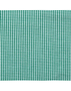 Tissu popeline de coton - Vichy petits carreaux - Vert foncé 2