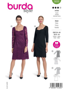 Patron de robe - Burda 5835