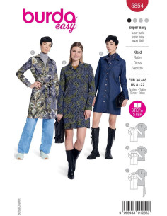 Patron de robe - Burda 5854