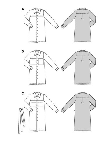 Patron de robe - Burda 5854