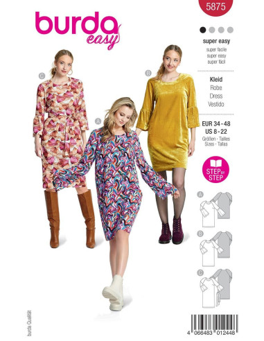 Patron de robe - Burda 5875