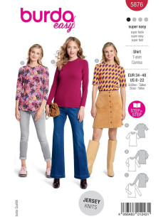 Patron de T-shirt - Burda 5876