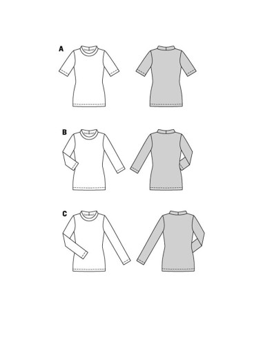 Patron de T-shirt - Burda 5876