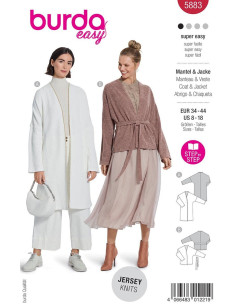 Patron de veste et manteau - Burda 5883