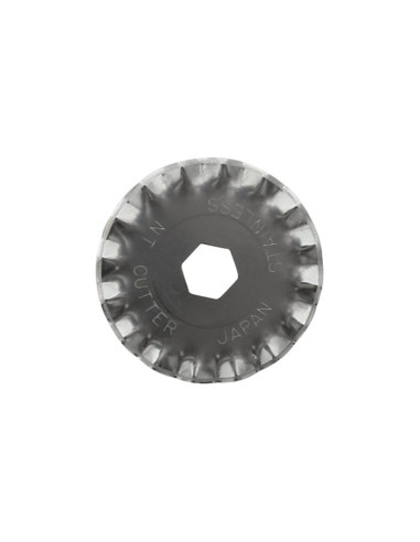 2 lames de rechange festonnées pour cutter rétractable NT Cutter 28 mm