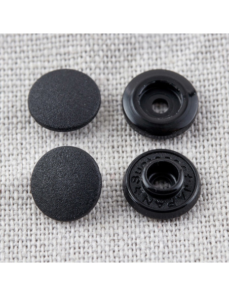 Boutons pression magiques sans pince 9 mm - Noir