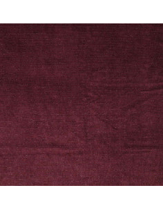 Tissu velours rayé lurex - Bordeaux 2