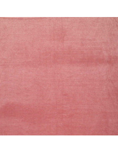 Tissu velours rayé lurex - Vieux rose 2