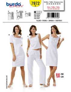 Patron de robe - Burda 7972