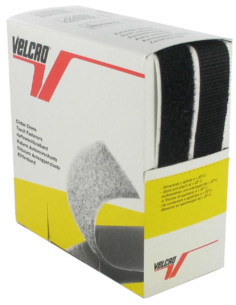 VELCRO® Brand adhésif noir 20 mm de large boite de 5 mètres
