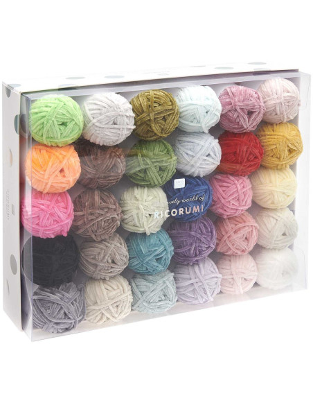 Coffret 30 pelotes de fil Ricorumi Nilli Nilli