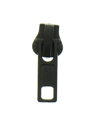 Curseur pour fermeture synthétique 6 mm - Noir