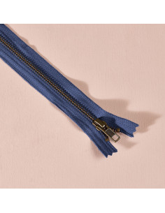 Fermeture métal Cobalt 30 cm - Atelier Brunette