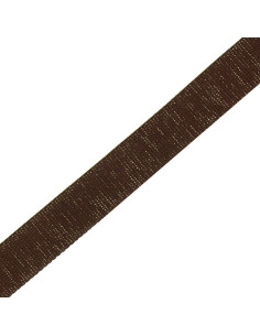 Sangle coton pour sac scintillante - Marron 2