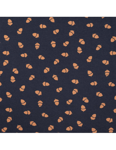 Tissus jersey - Glands fond bleu
