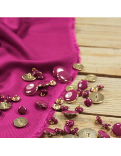 Tissu sergé de viscose rose magenta - Églantine & Zoé 2