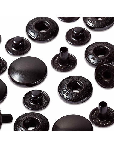 Recharge de 10 boutons pression anorak 15 mm Bruni