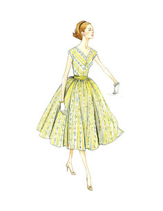 Patron de robe Vintage 1957 - Vogue 8789 2