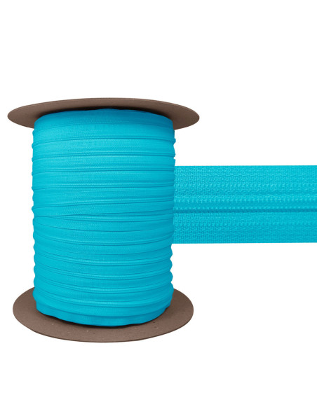 Fermeture nylon 3 mm YKK - Bleu lagune