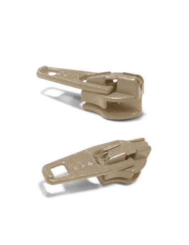 Curseur pour fermeture nylon 3 mm YKK - Beige