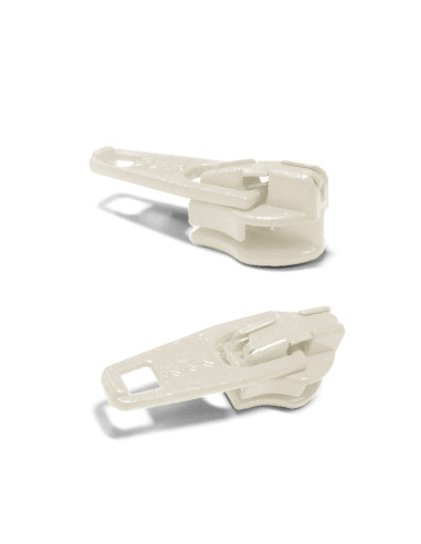 Curseur pour fermeture nylon 3 mm YKK - Écru