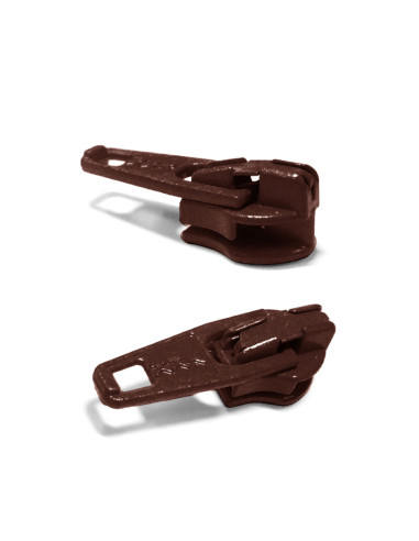 Curseur pour fermeture nylon 3 mm YKK - Chocolat