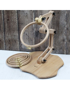 Support réglable sur pied pour tambour à broder 2
