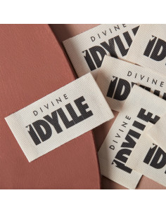 Lot de 5 étiquettes tissées à coudre - Divine idylle 2