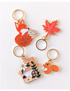 Lot de 4 anneaux marqueurs de maille - Automne 2