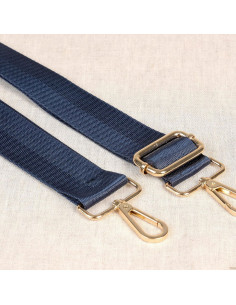 Sangle de sac avec mousquetons - Marine
